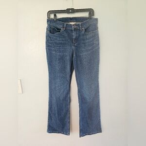 Duluth Trading Jeans Womens 8x29 Straight Leg Mid Rise Denim Pants Casual